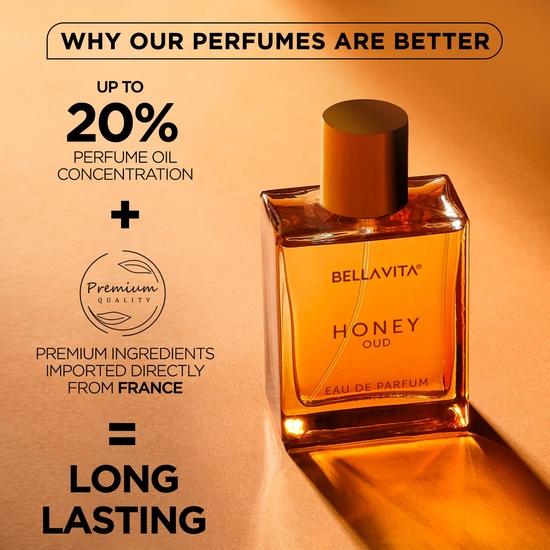 Bella Vita Роскошная парфюмированная вода Honey Oud Unisex с бергамотом, пачули, ванилью | Премиум, стойкий сладкий и пряный аромат для мужчин и женщин 100 мл