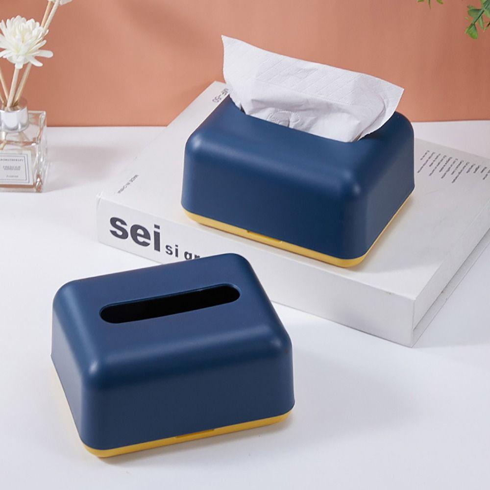 Large Storage Napkin Holder Plastic Car Tissue Box New Paper Towel Box