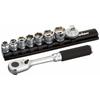 Yamashita Industrial Research Institute (Ko-ken) Socket Wrench Entry Set Z-EAL 3285ZE 9-Piece Set, 9.5mm Drive, 9-Piece Set