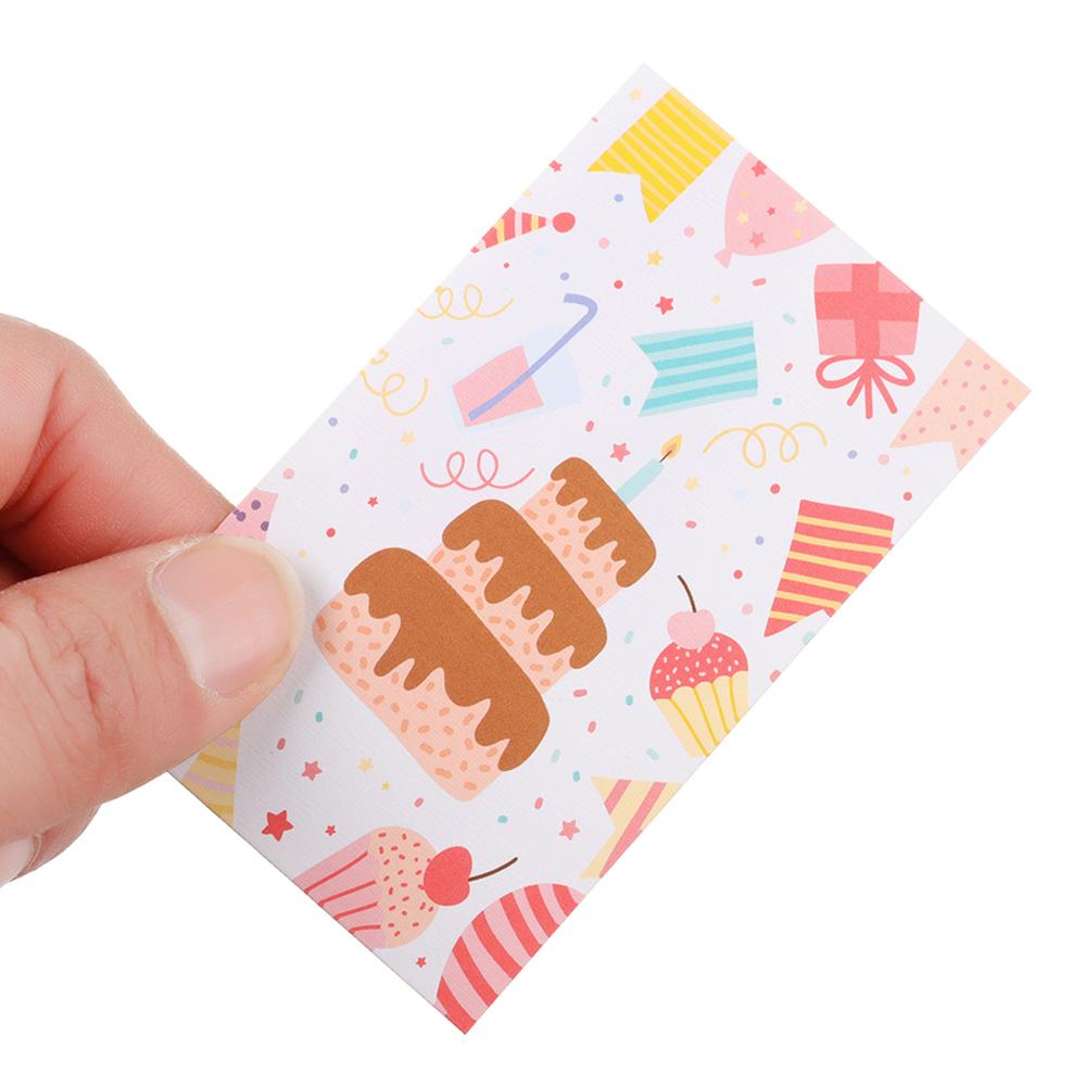 Картонная подарочная упаковка, поздравительные этикетки с мультяшными животными, открытки с днем ​​рождения, открытка с сообщением