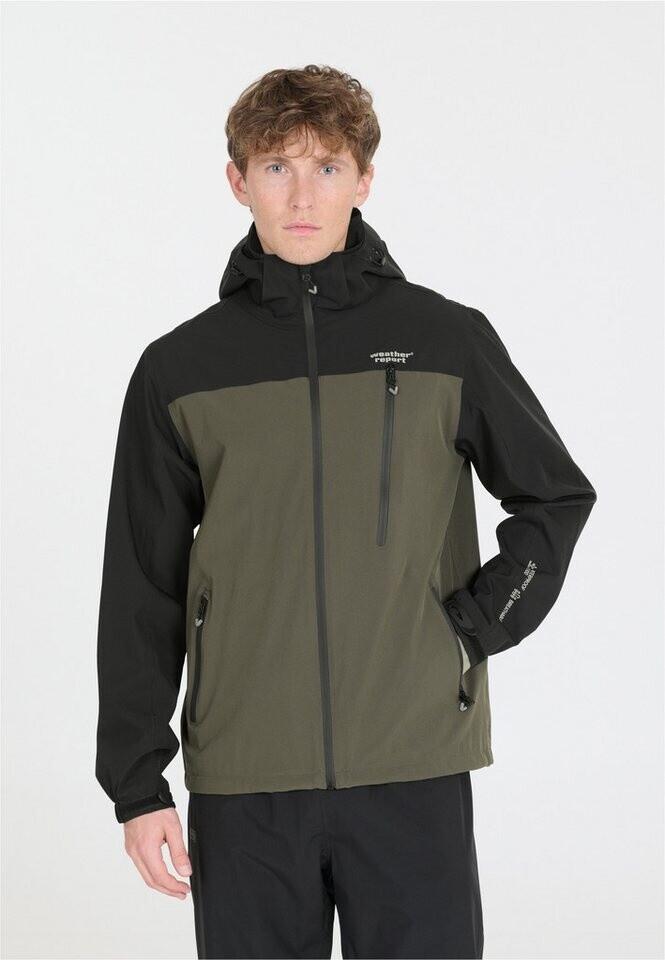 Куртка Weather Report rain jacket DELTON W-PRO15000 черно-зеленая