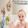 4Pcs/Set Baby Spinner Toy with Suction Cup Cartoon Lion Dinosaur Panda Rabbit Educational Table Infant Spinning Fidget Bath Toy Toddler Gift