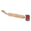 40mm Silicone Seam Roller Dual Use Brass Wheel Wood Handle Wallpaper Flat Seam Roller for PVC TPO