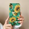 For Huawei Y9S Y7A P Smart 2021 Pro Y5 Y6 Y7 Y9 Prime Phone Cover Fashion Sunflower Liquid Soft Silicone Shockproof Matte Anti Drop For Huawei Bumper