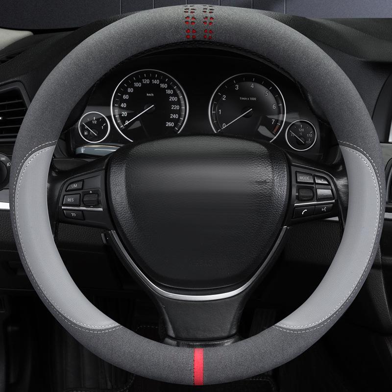 Universal Non-Slip Sweat-Absorbing Breathable Steering Wheel Cover for All Seasons, Men & Women