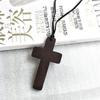 Jesus for Cross Crucifix Necklace Pendant Plain Wooden for Men Women Children Kids Boy Girl Gift Car Rearview Mirror Pen