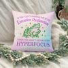 Pillowcase 1Pc, Frog Hyperfocus And Executive Dysfunction, Printed Holiday Theme Cushion Cover With Hidden Zipper, Suitable For