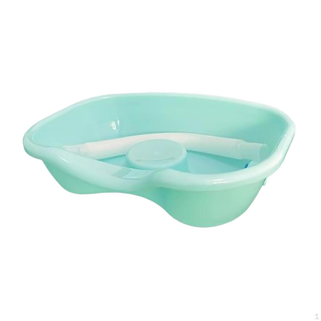 Раковина для мытья волос для лежачих больных, миска для мытья шампунем со сливной трубой, переносная ванна для мытья у кровати,