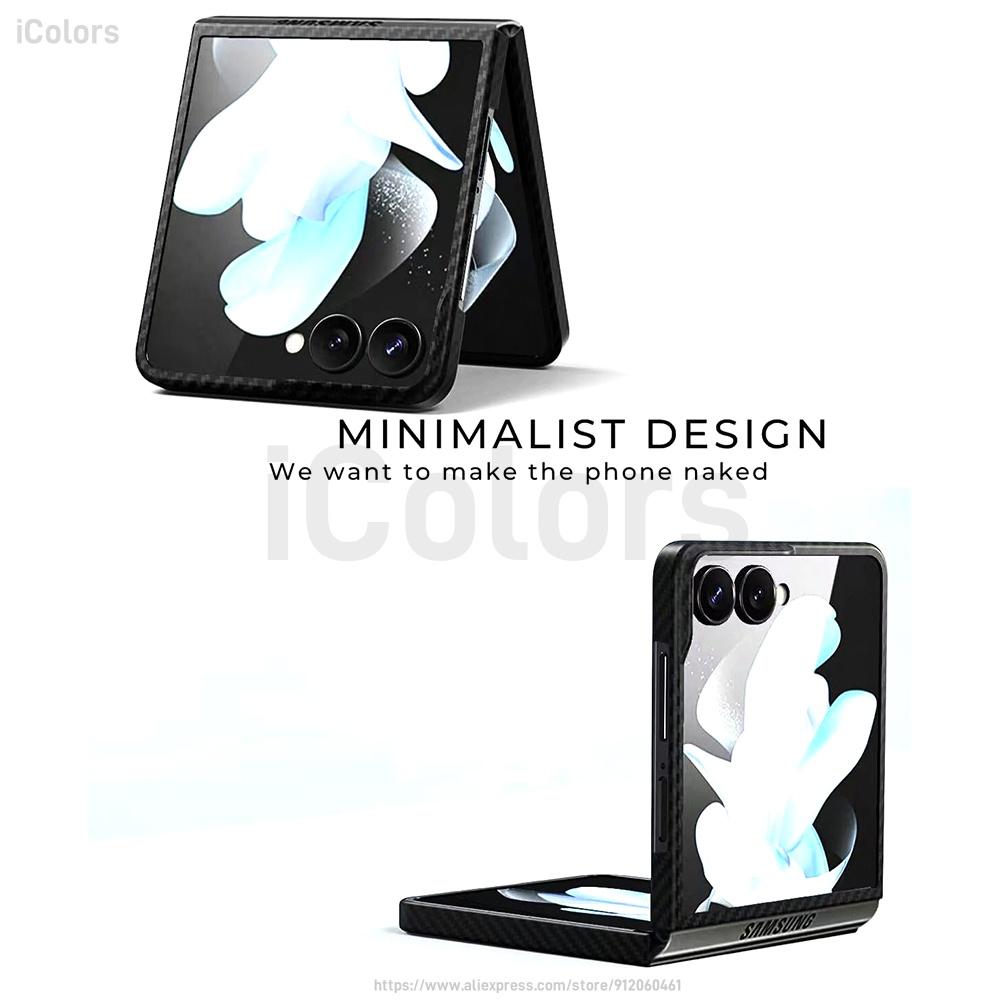 Z Flip 7 Aramid Case for Samsung Galaxy Z Flip 7 Magnetic MagSafe Case Aramid Carbon Fiber Cover Qi2 Ultra Thin Armor Cover