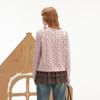 UNIFREE Korean Style Polka Dot Jacquard Knitted Cardigan