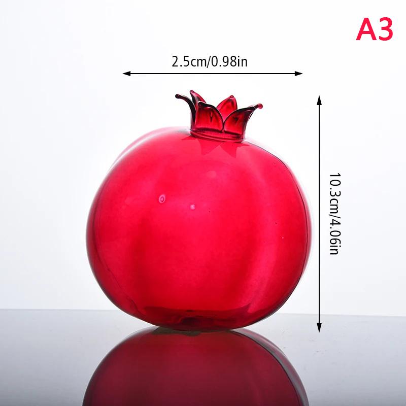 4 стиля ваза для цветов в форме граната, лесного ореха, груши, тыквы, креативная, милая, стеклянная, для домашнего стола, полка, передняя часть, украшение для сада