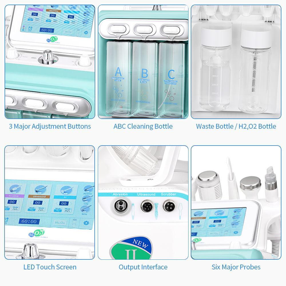 6 в 1 гидродермабразия, микродермабразия, пилинг для лица, машина для глубокого очищения