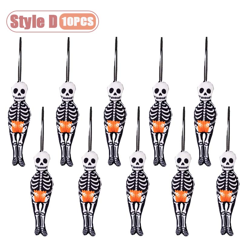 Halloween Wall Hanging Ornaments Pumpkin Ghost Skeleton Black Cat Decor for Home Party Festival Halloween Decoration Pendant
