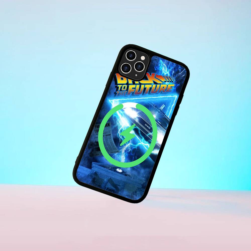 Movie Back To The Future For Magsafe Case For IPhone 17 16 Pro Max 15 14 Plus 13 12 11 Wireless Charging Phone Cover
