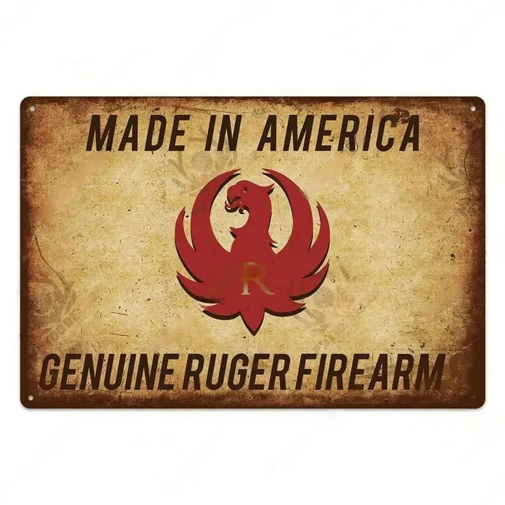 Metal Tin Signs Pistol Stonger Beretta Wesson Colt Vintage Funny Art Wall Decorations for Home Man Cave Garage Cafe Bars Clubs