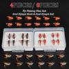 4/8Pcs/Box Fishing Flies Bait-Scud Nymph Black&Red-Dry Flies Nymph Fly Hand Tied Flies for Trout Pike Grayling Fly Lure