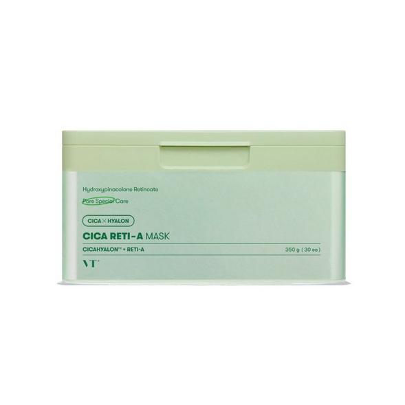 VT CICA Daily Soothing Mask 30 шт. Тканевая маска, Уход от прыщей ( Ежедневное успокаивающее / жизненно важное значение / коллаген / Reti-A
