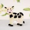 Blucome Acrylic Animal Brooches Cute Milk Cow Shape for Women Men Suit Scarf Hijab Pins