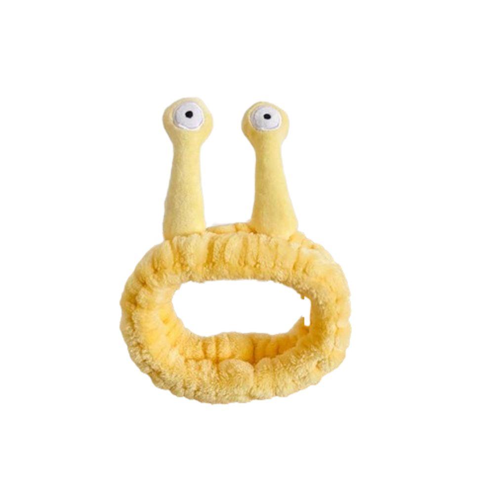 Пушистая улитка повязка на голову мультяшный обруч для волос милый плюшевый ободок для волос макияж