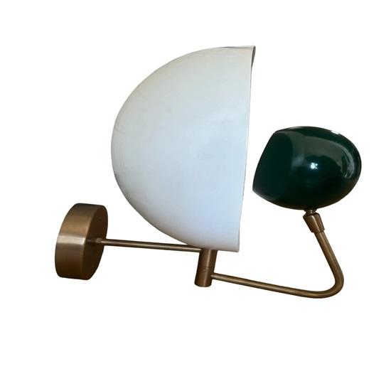 30,48 см зеленый Mid Century Modern Brass настенный светильник в индустриальном стиле для ванной комнаты, спальни, светильник Ball Replica Lamp