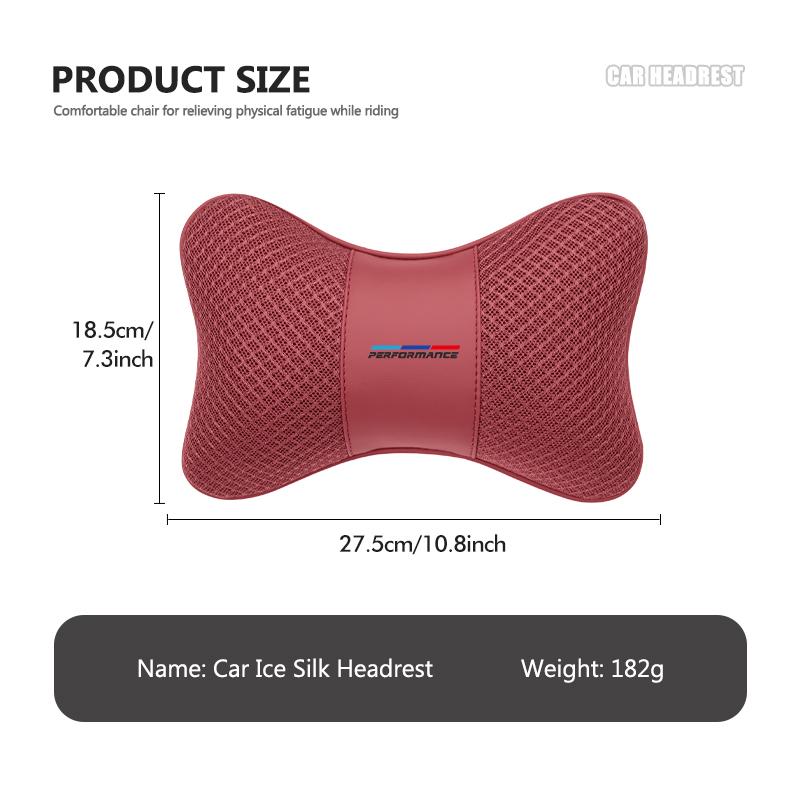 tclvr3 For BMW New Breathable Car Seat Cushion Neck support Support Headrest Pad Pillow 1 3 5 Series X1 X3 X4 X5 X7 G20 G38 F20 F39 F48