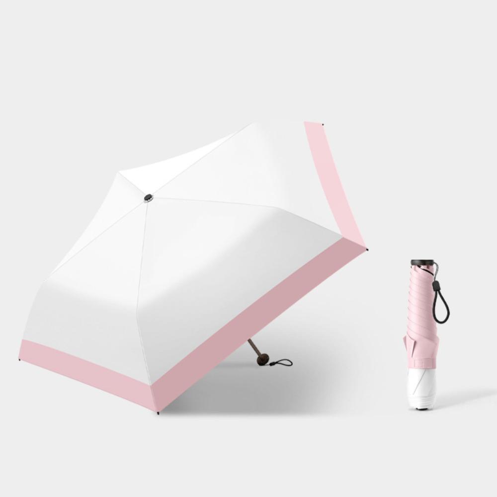 Foldable Mini Umbrella UPF50+ UV Sun Umbrella Pocket Umbrella Dual-Use for Sunny&Rainy Days