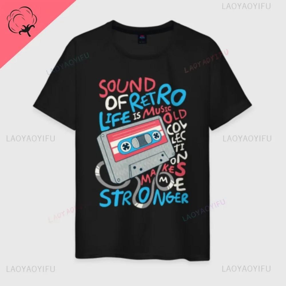 Забавный подарок на день рождения 1980 80-х годов кассета восьмидесятых винтажная футболка хлопок женщины мужчины стиль рубашки для унисекс одежда уличная одежда
