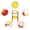 Baby Toddler Soft Toilet Chair Ladder Adjustable Safety Potty Training Seat (Red   Yellow)