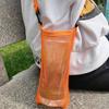 Unisex Single Shoulder Water Cup Bag With Strap Cup Sleeve Mesh Cup Pouch