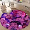 1pc KPop Demon Hunters3 Design Printed Area Round Carpet for Bedroom Living Room Home Decor Rugs Mat Non Slip Mat Rug for Bedside