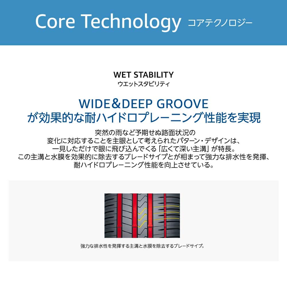 Falken Premium Tire AZENIS FK510 Achieves Both Maneuverability and Wet Performance At a High Level Domestic Production 1 Piece Falken 215/35ZR18