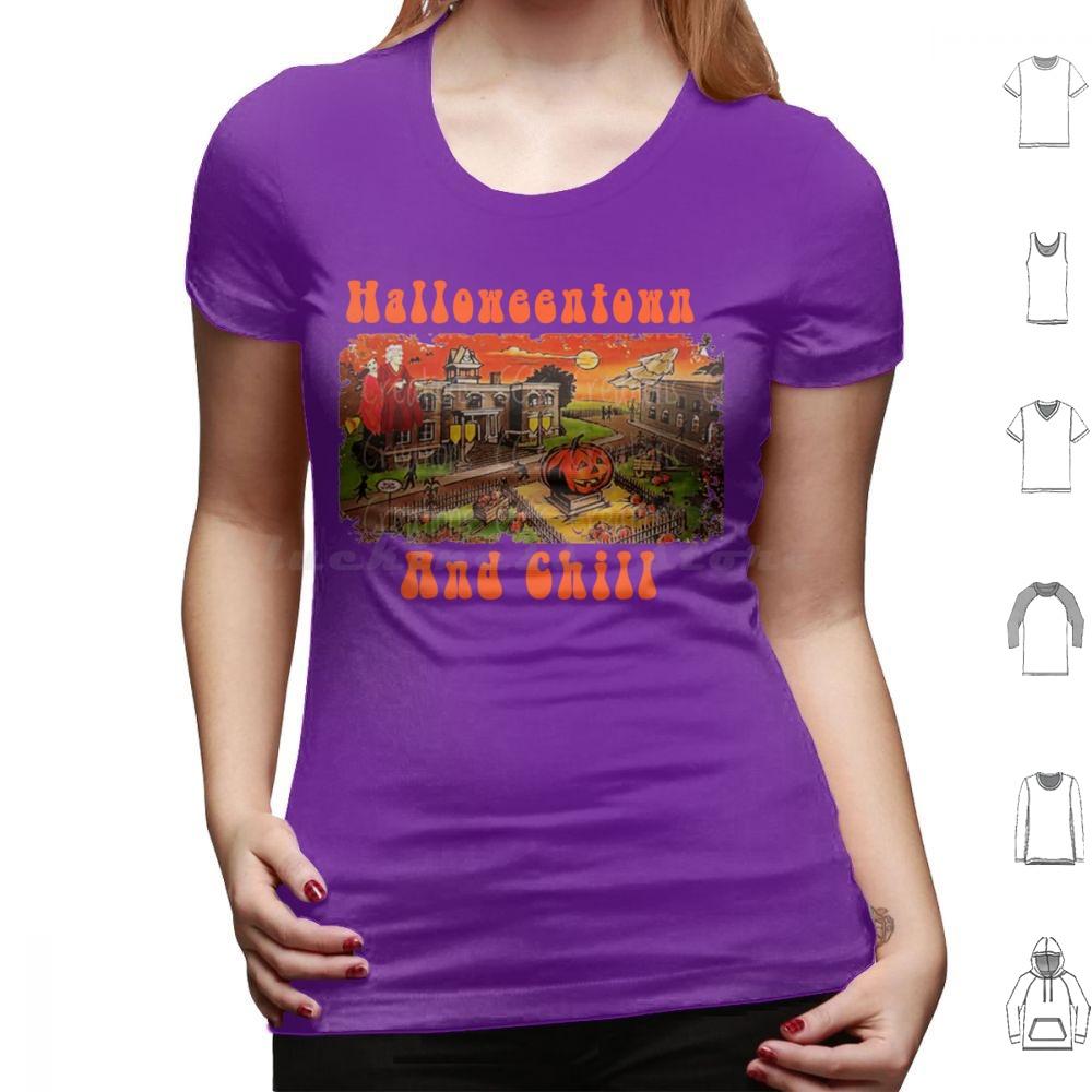 Halloweentown And Chill Fitted Scoop T Shirt Men Women Kids 6xl Halloweentown Halloweentown University Halloween Halloweentown