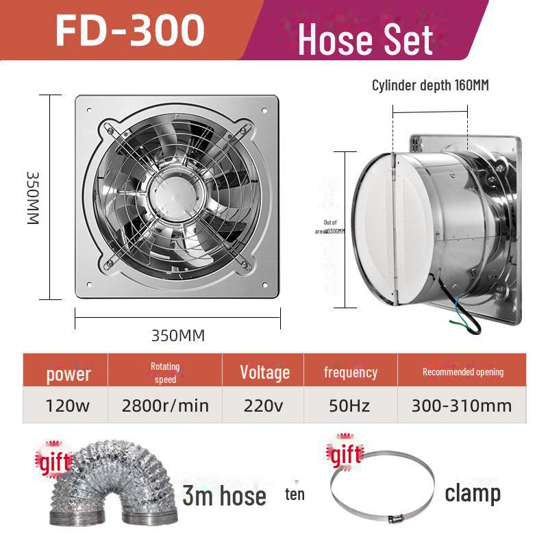 Вентилятор для вытяжки из нержавеющей стали с высокой ветровой силой