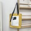 Весенняя сумка Канвасная сумка Ретро сумка из стираной ткани Сумка-ведро Большая вместительная сумка через плечо