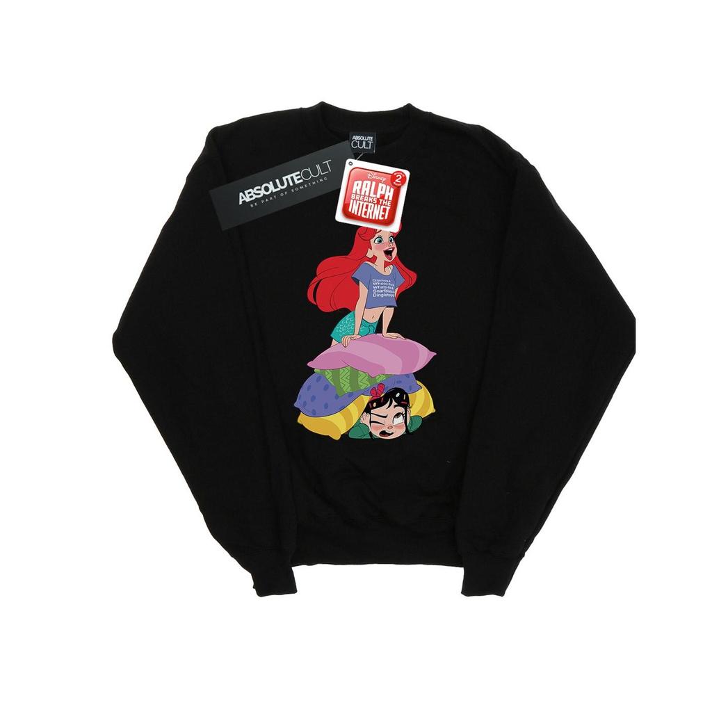 Disney Womens/Ladies Wreck It Ralph Ariel And Vanellope Sweatshirt