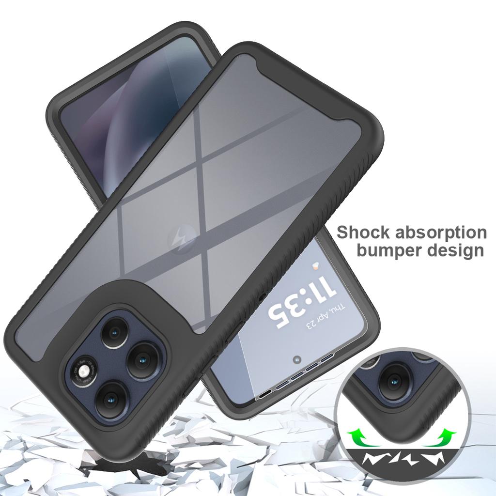for Moto G86 5G Shockproof Clear Case Built in Screen Protector Full Body Rugged Defender Cover for Motorola G86, G56 5G Cases