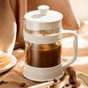 White Coffee Maker Wide Applications Sturdy And Durable Plunger French And Tea Maker 800ml