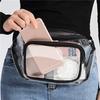 Women PVC Waist Fanny Pack Belt Bag Outdoor Storage Waist Bag Transparent Chest Pouch