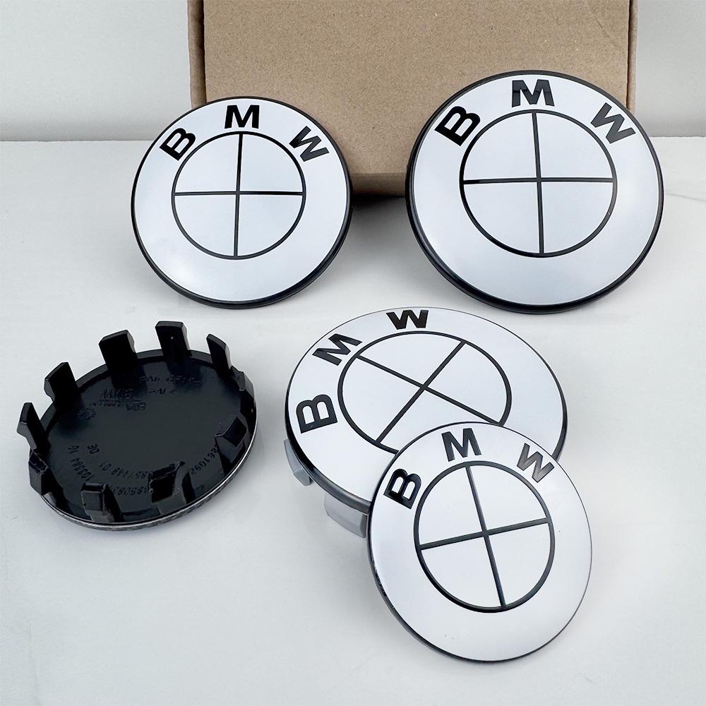 For BMW  Se  E87 For MINI BMW F20 E36 E46 X6 M4 E60 G01 G20 X3 X5 7PS-new model 7Pcs Car Hood Rear Emblem Steering Wheel Stickers Rims Cap Badge