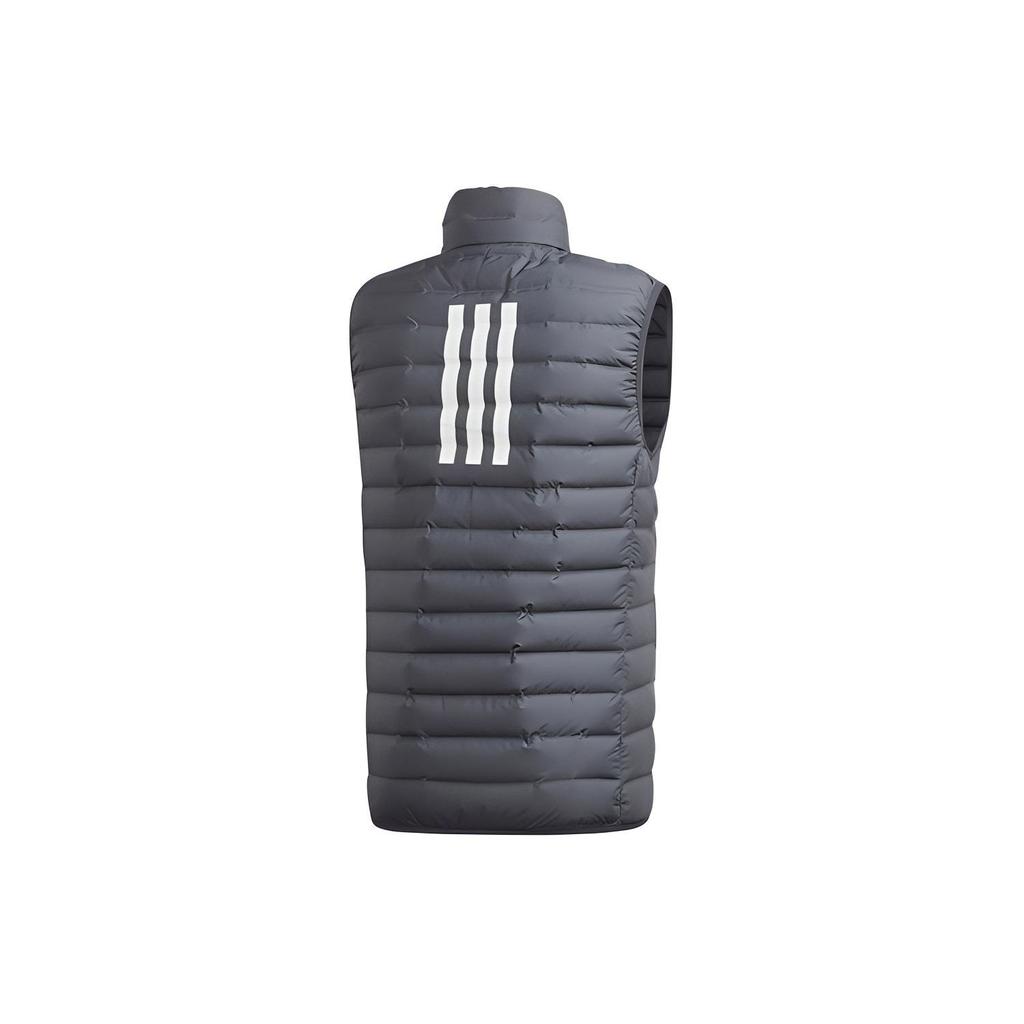 Adidas Varilite Sports Warm Reflective Stand Collar Down Vest Men Vests Gray DZ1425