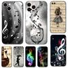 Musical Note Phone Case For iPhone Samsung Galaxy Redmi Xiaomi Oppo OnePlus Note S A 7 8 9 10 11 12 13 14 20 21 22 23 53 54 Pro Max Ultra TPU Soft