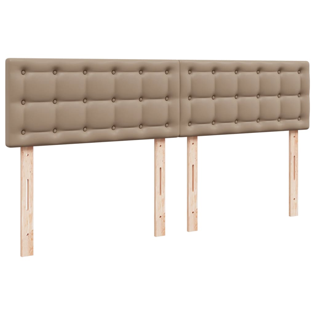 Box Spring Bed Mattress Cappuccino Brown 180 x 200 cm Artificial Leather