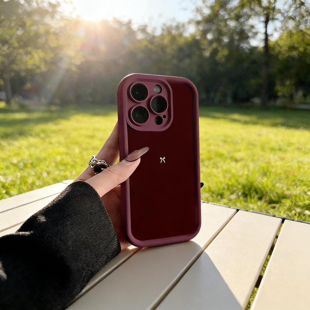 Простой Чехол для Телефона с Рисунком Красного Винного Банта для Xiaomi Redmi Note 14 13 12 11 Pro Plus 4G 5G 12S 11S 10S 10 9 9S 14C 13C
