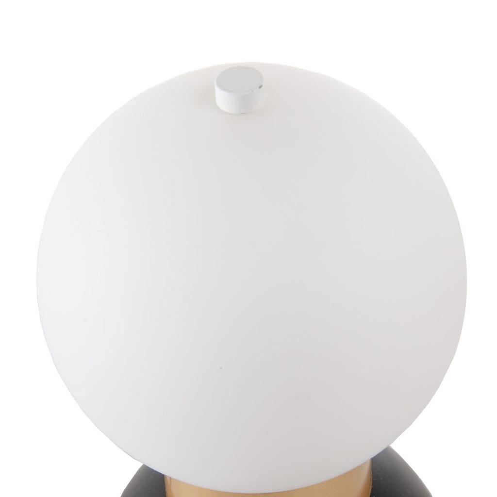 Светодиодная настольная лампа Черный Стекло Металл Белый 15 x 15 x 22 см