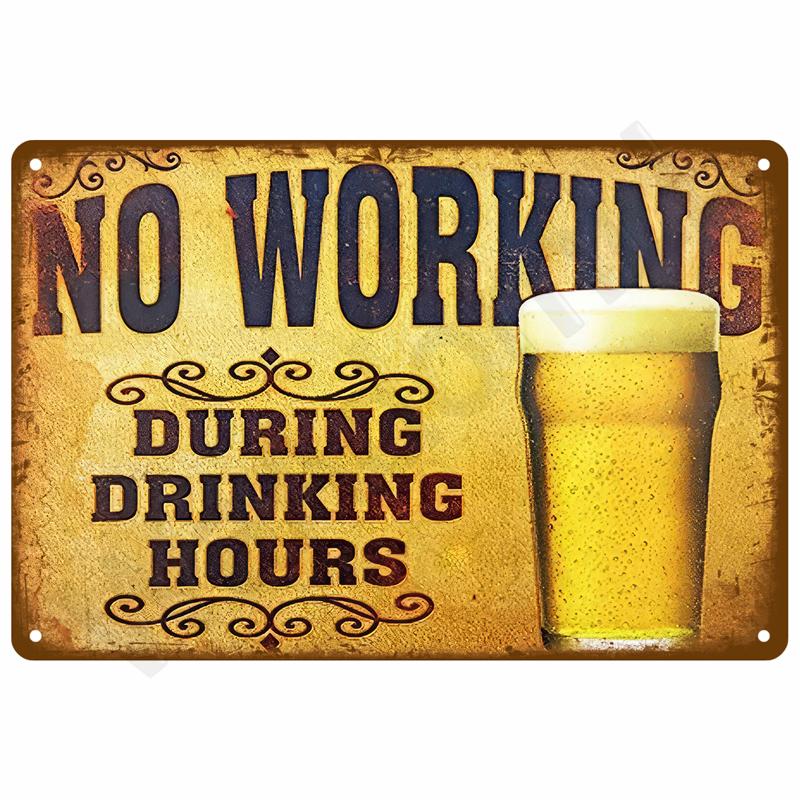 Vintage Tin Sign Home Decor Items Wall Decor Art Wall Mural Room Decoration Items Decor Men Retro Metal Sign Plate Bar Posters