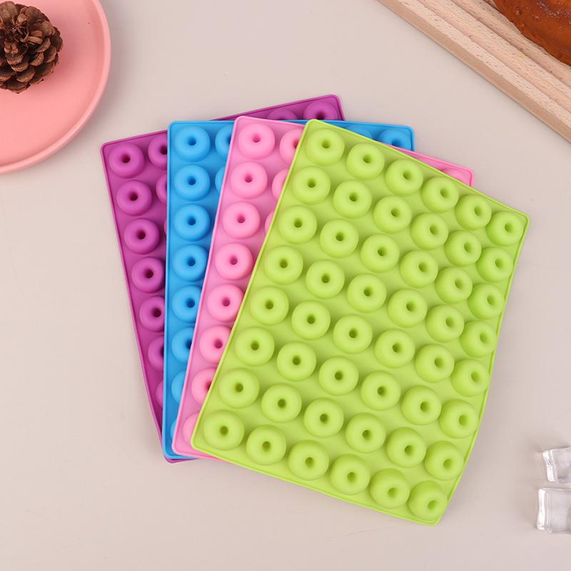 48-гнездная мини-форма для пончиков, силиконовая форма для желе, конфет, шоколада, мини-пончиков, форма для выпечки на кухне, для вечеринок, для закусок