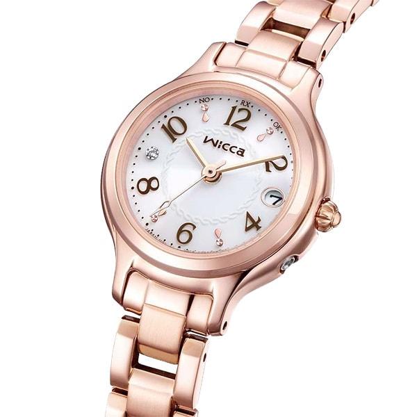 Citizen КС1-961-11 ( Смотреть радиоуправляемую металлическую группу wicca Solar-Tech для женщин) Круглые часы, золото
