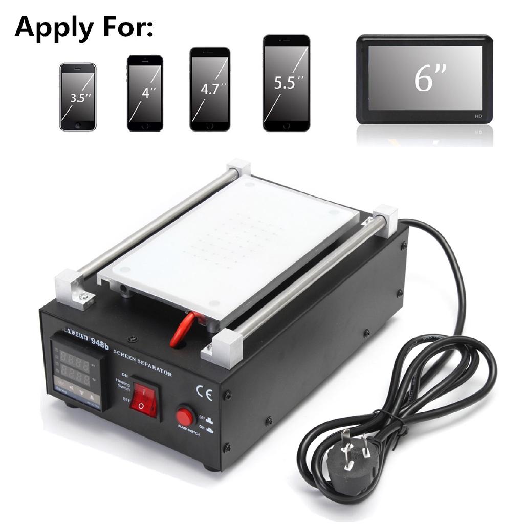 550W 7 Repair Machine Mobile Phone Different Cover Plate Auto Heating LCD Display Screen Separator Built-in Vacuum Pump