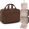 BAGSMART Большая косметичка Дорожная сумка с крючком для подвешивания, Водонепроницаемая сумка для макияжа и косметики, Дорожный органайзер для аксессуаров, шампуня, полноразмерных