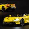 1:24 гоночных автомобиля McLaren 720S из легкого сплава, литая металлическая модель спортивного автомобиля, имитация звука и света, коллекция украшений, детские игрушки, подарок для мальчиков
